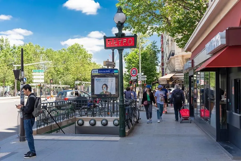 T2 Parisien- 1 Min A Pied Du Metro Ligne 13 & 14 Apartamento